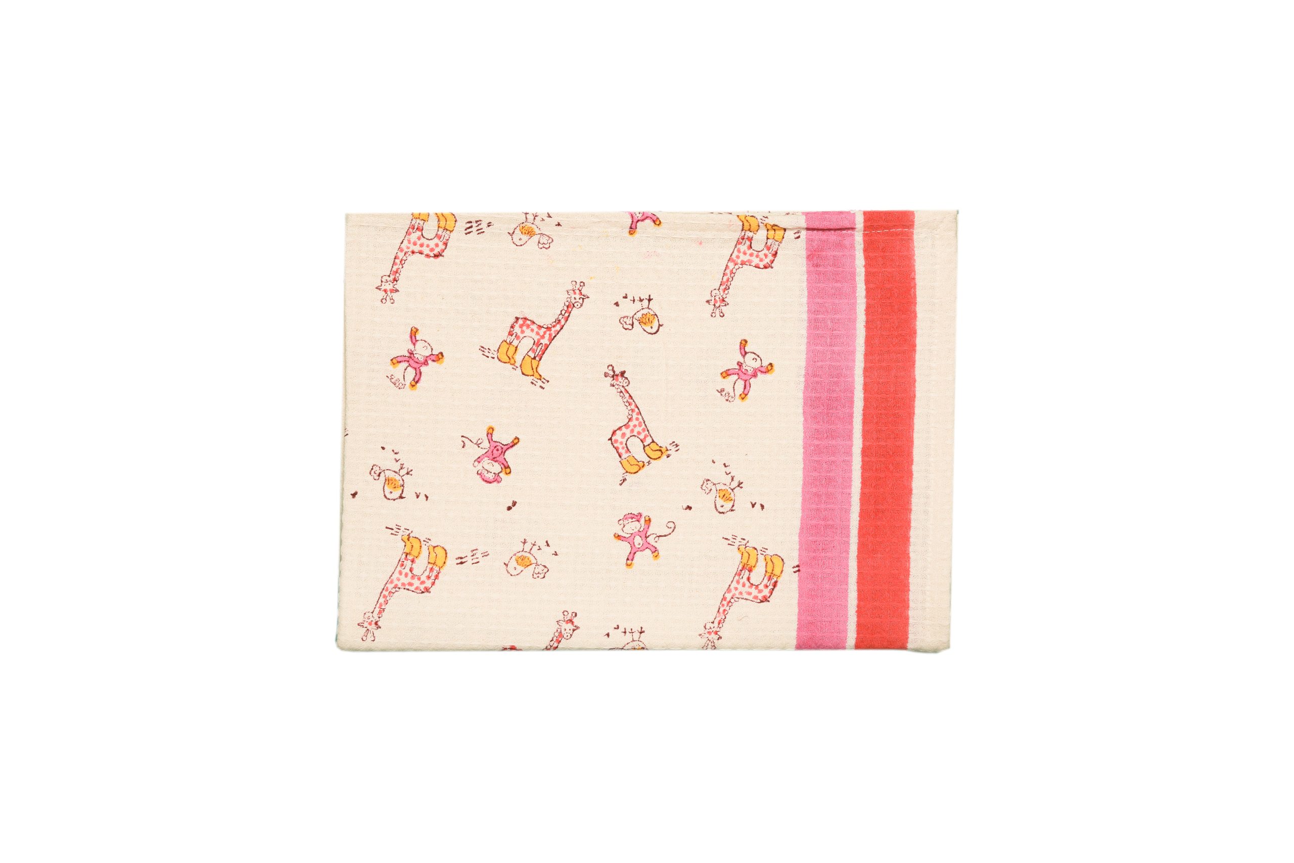 Pink Boogie Hand Block Printed Kids Bath Towels - Image 2