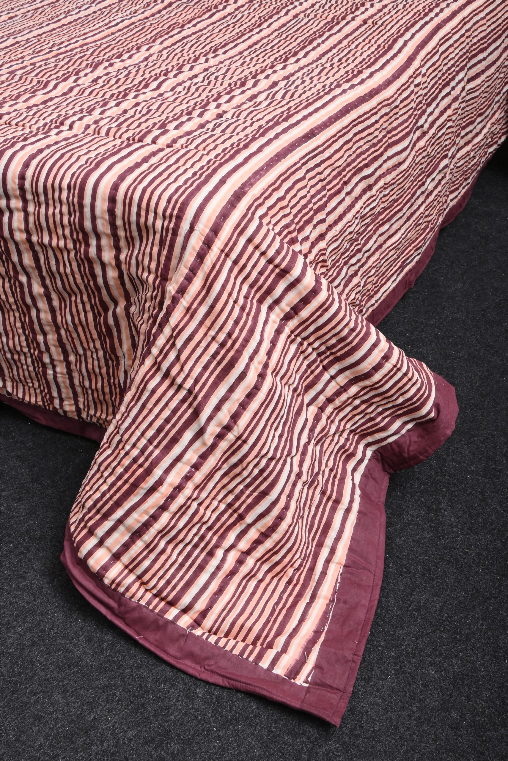 Hellebore Block Printed Quilt - Image 2