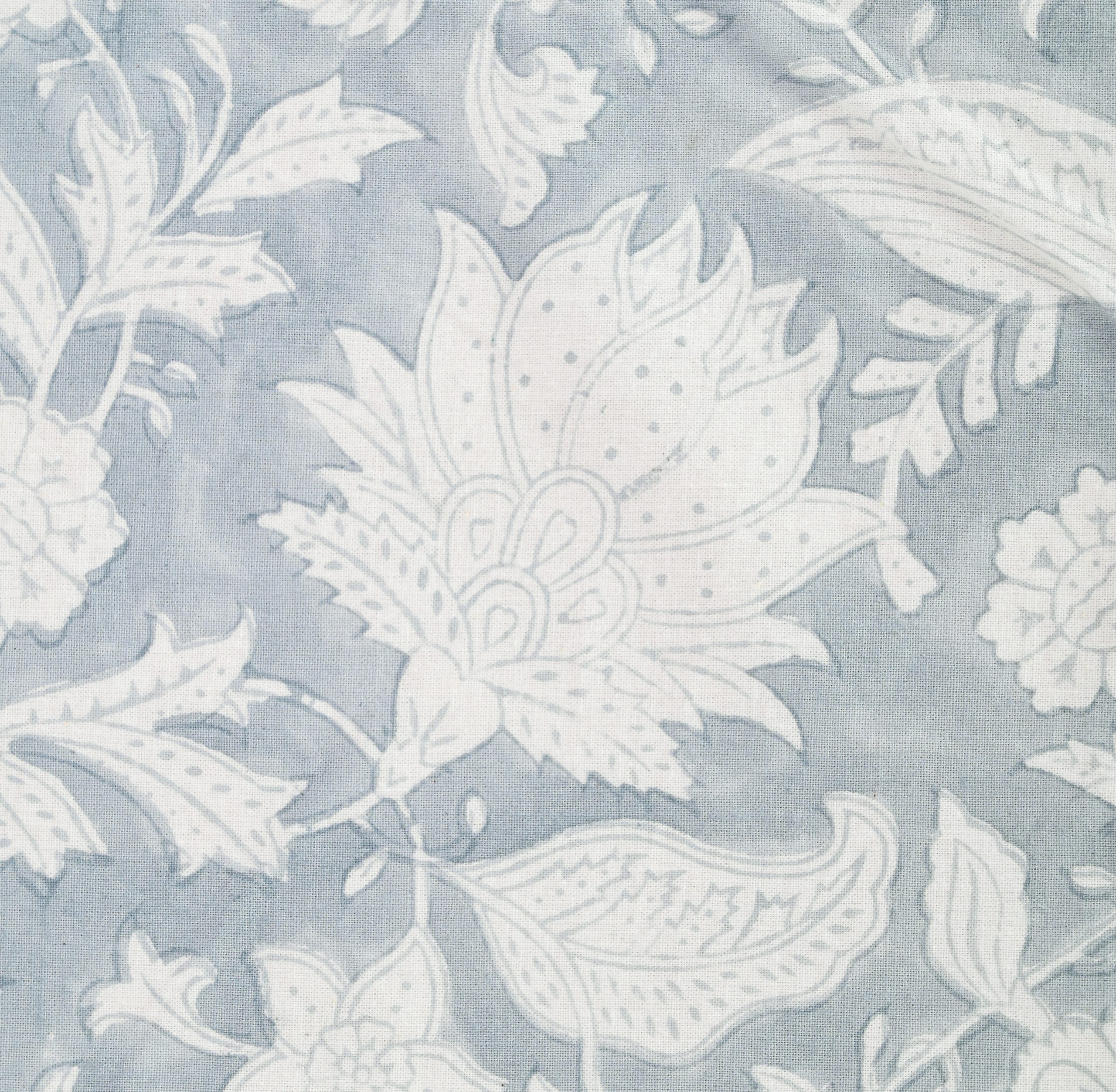 Blue PrimrRose Block Printed Table Cover - Image 3