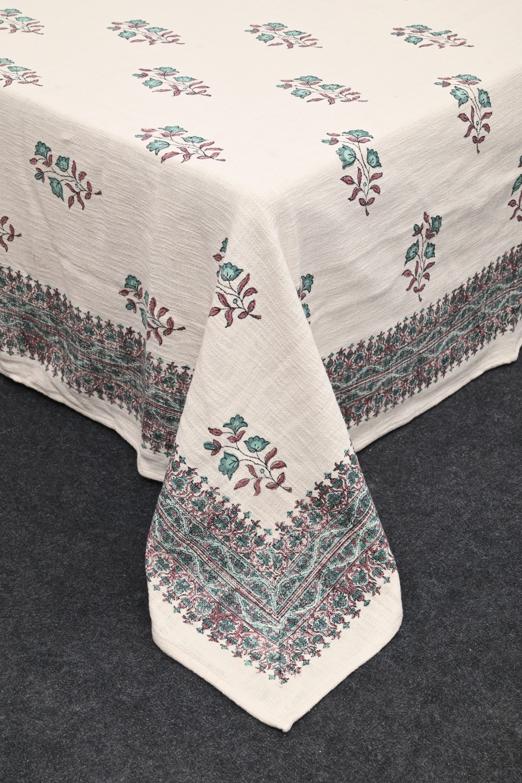 Papoula Block Printed Bedcover + 2 Pillow Cover - Image 5