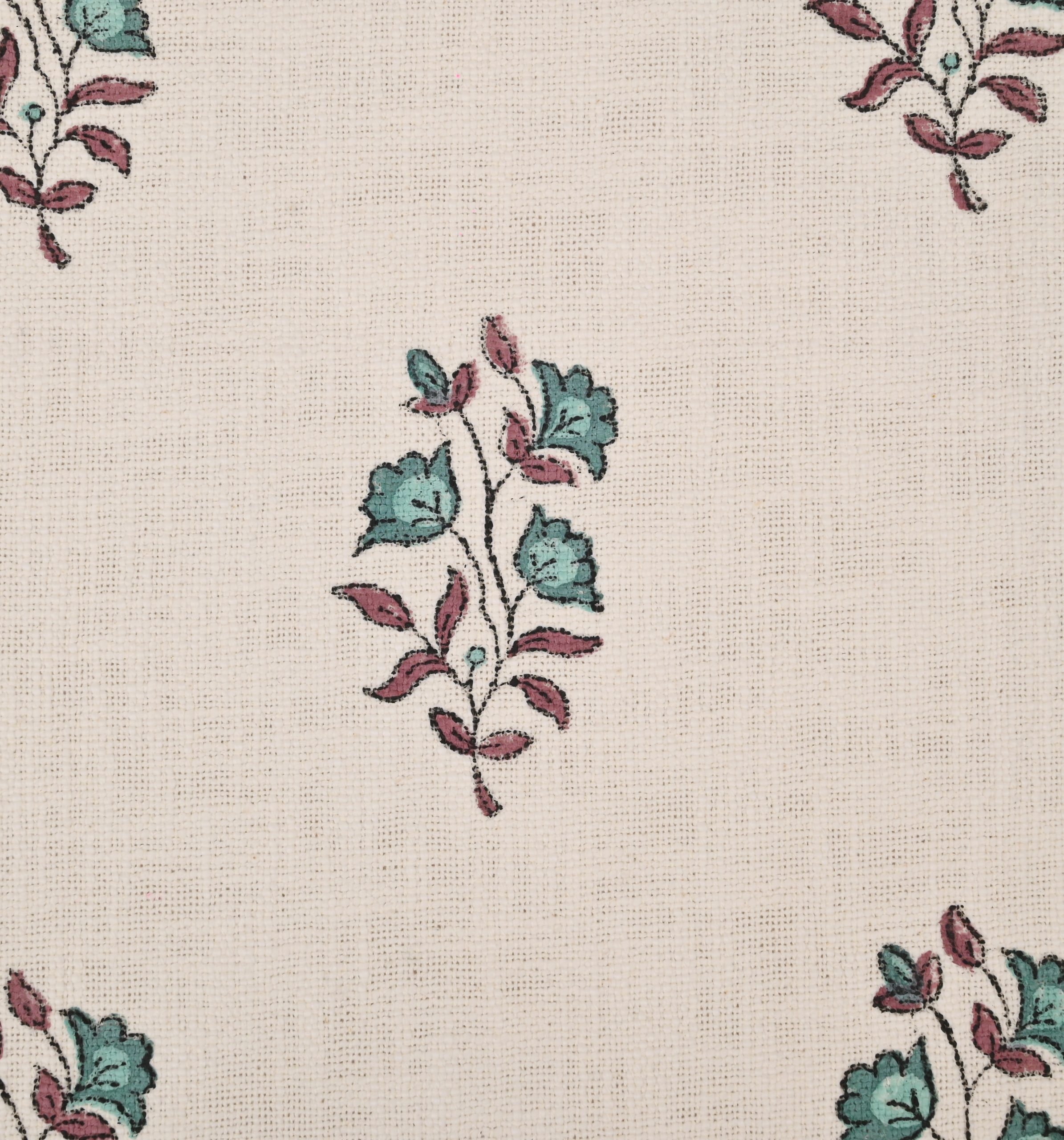 Papoula Block Printed Bedcover + 2 Pillow Cover - Image 3