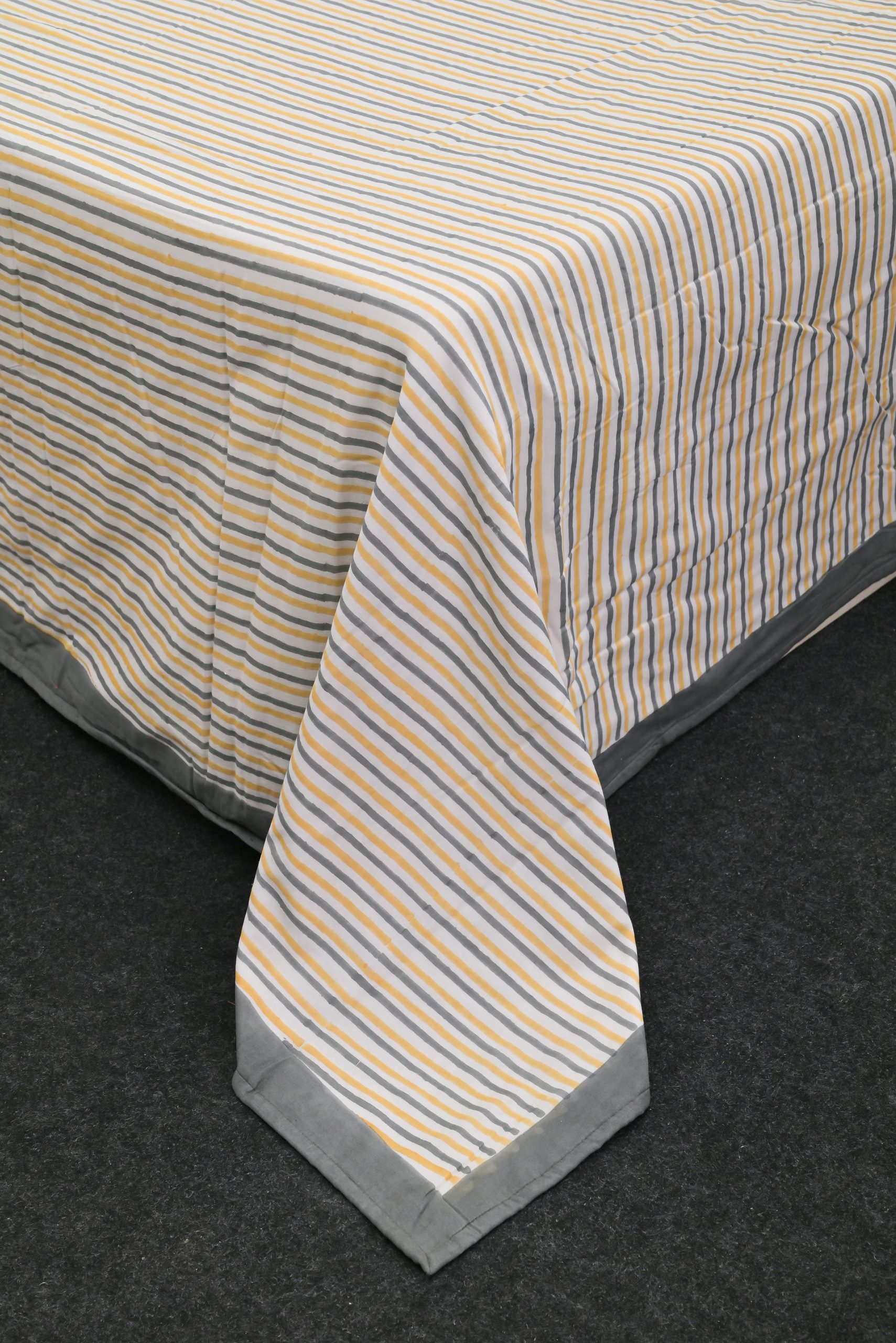 Gray Peers Block Printed Dohar - Image 3