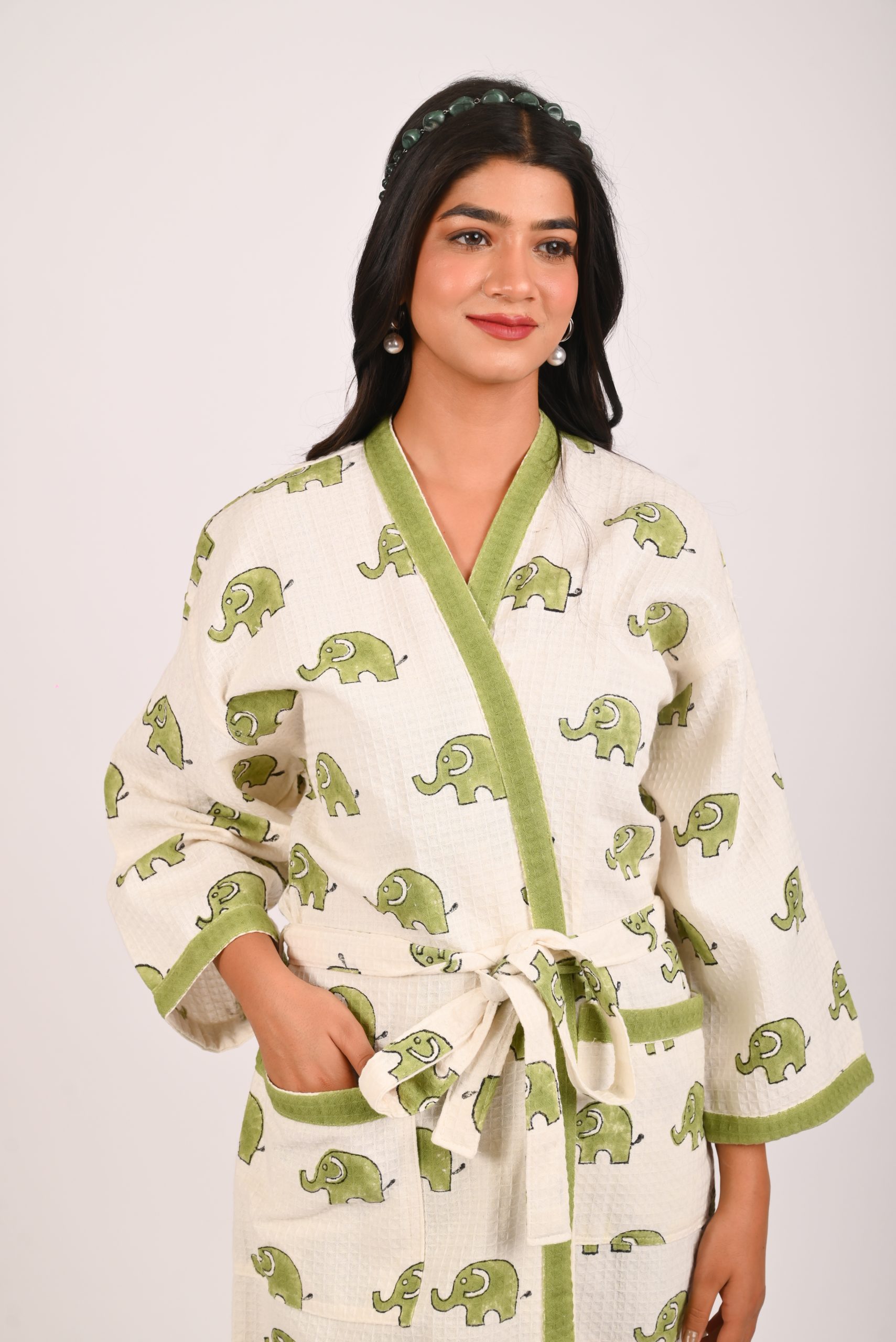 Dumbo the Elephant Block Printed Bathrobe - Image 2