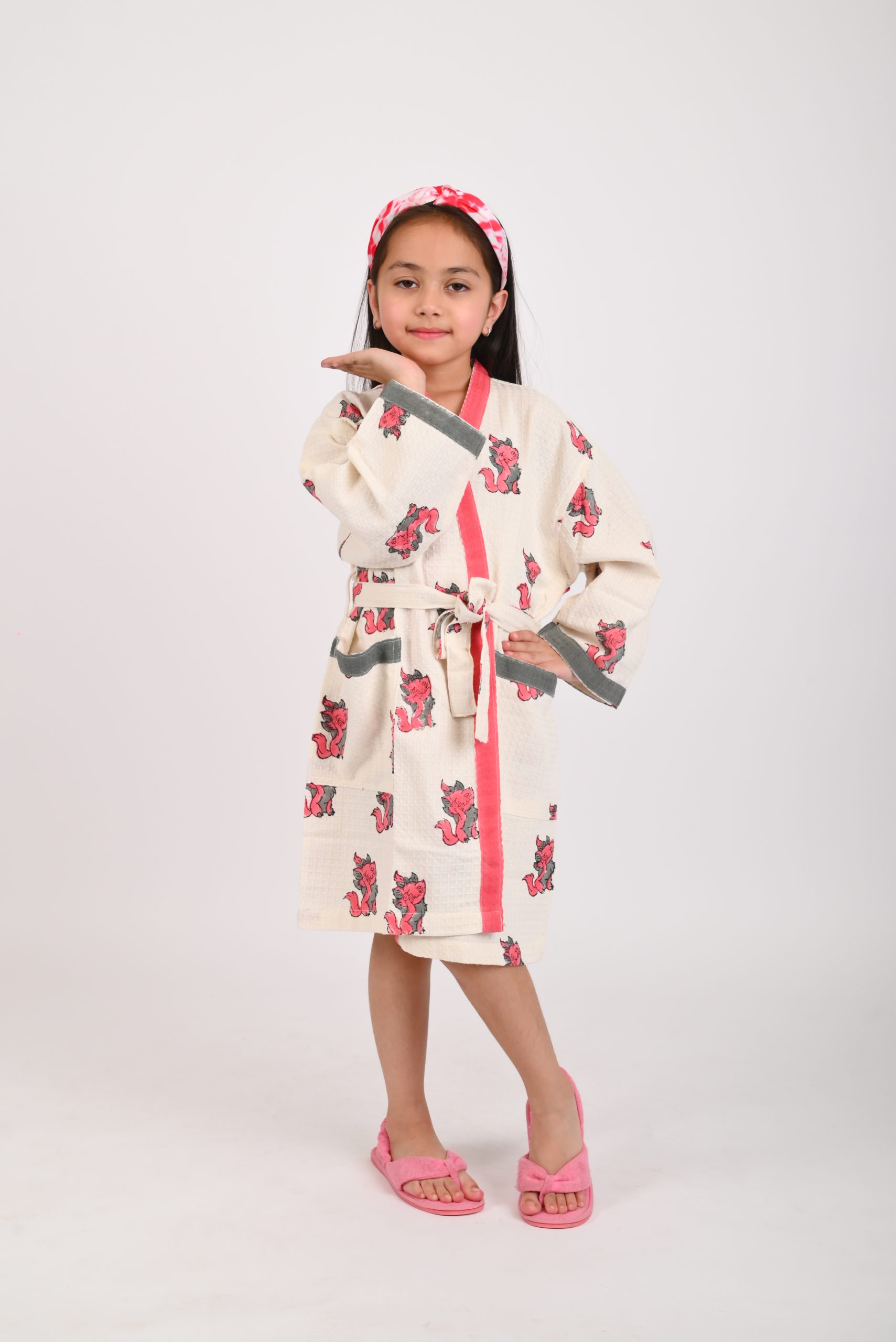 Lilly Block Printed Bathrobes - Image 5