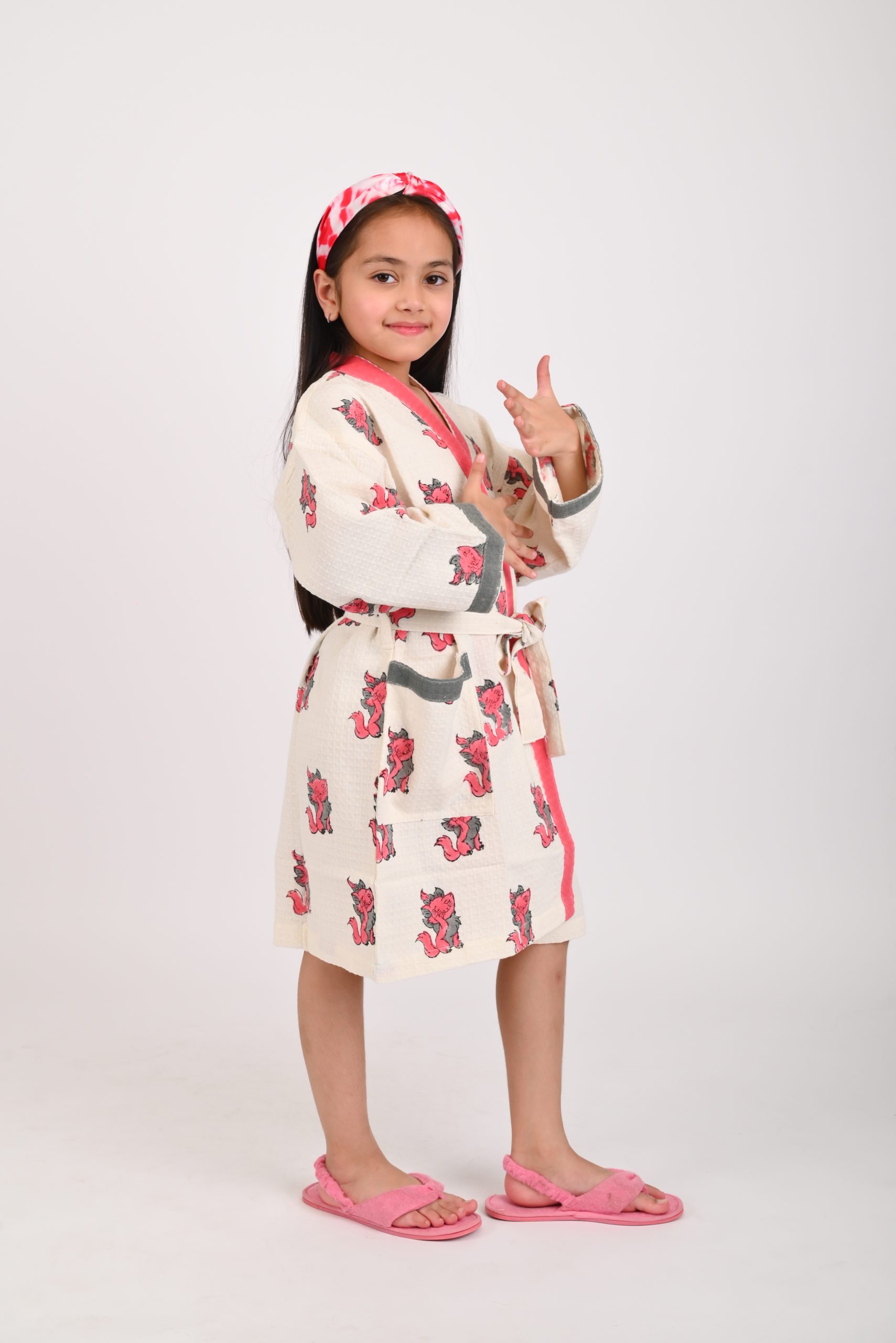 Lilly Block Printed Bathrobes - Image 3