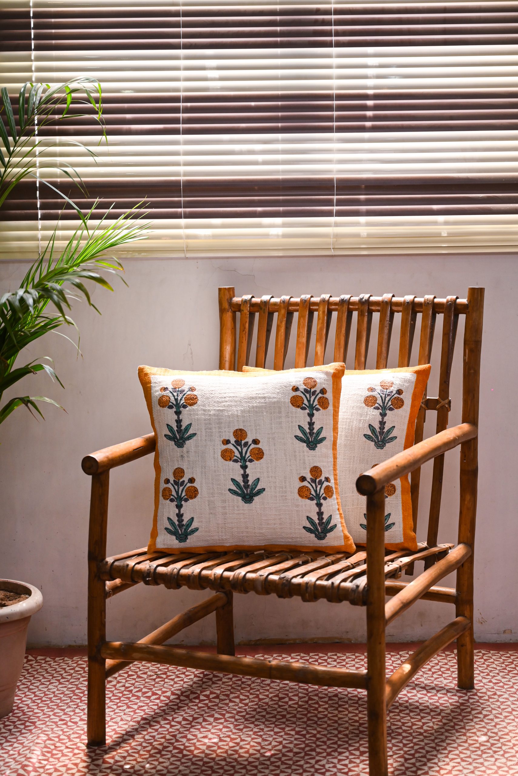Elm Block Printed Cushion Covers