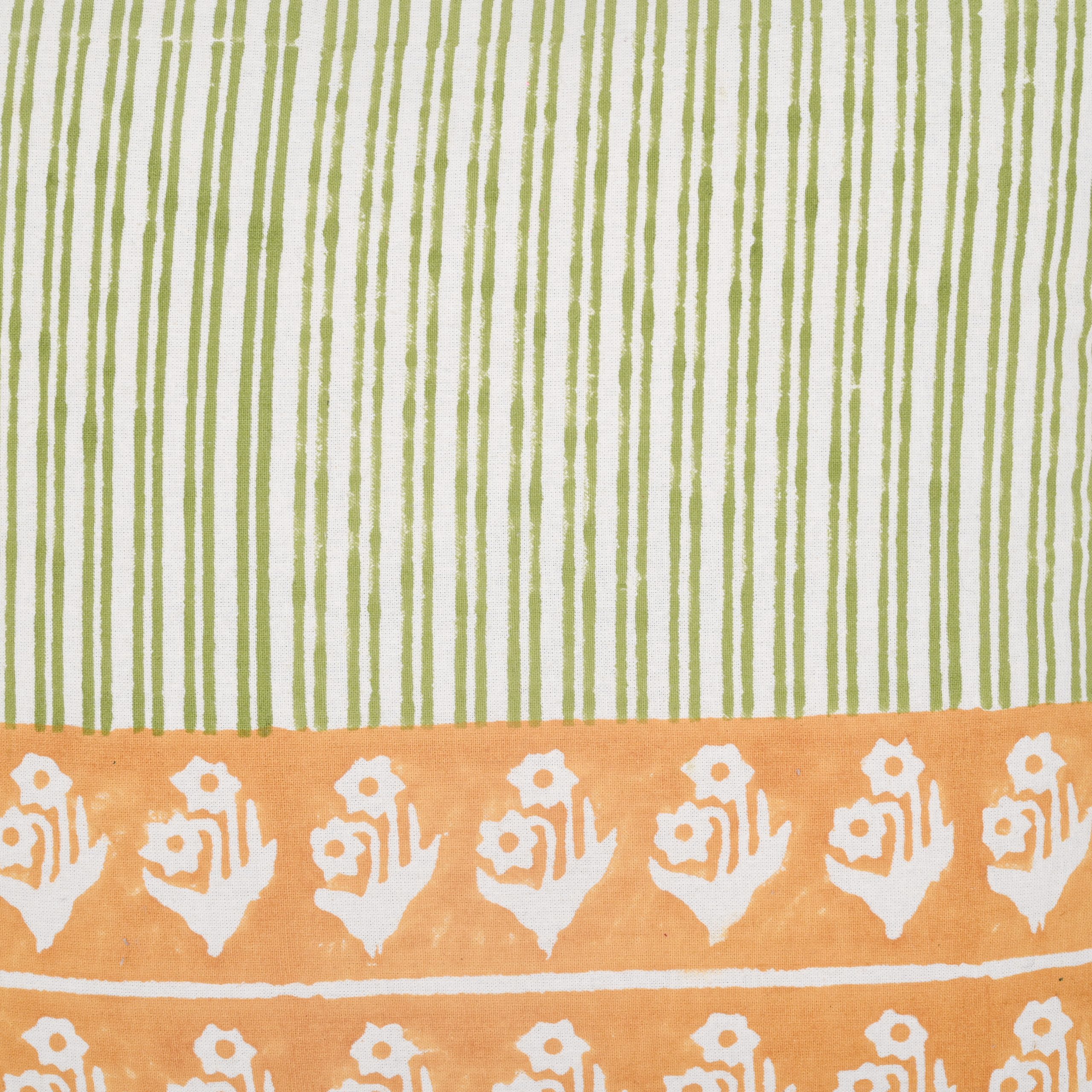 Yellow Birch Block Printed Cushion Covers - Image 3